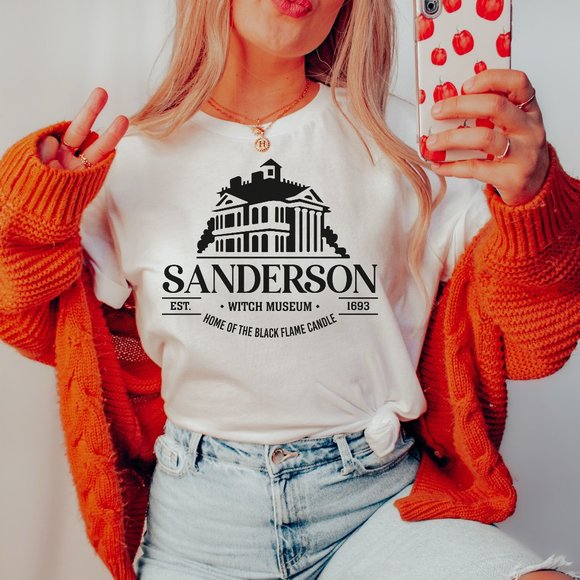 Tops - Sanderson Witch Museum Shirt, Halloween Shirt, Hocus Pocus Shirt - White